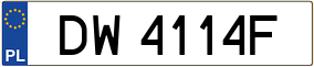 Truck License Plate